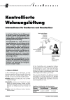 Kontrollierte Wohnungslüftung. Informationen für Bauherren und Hausbesitzer