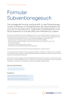 Formular Subventionsgesuch