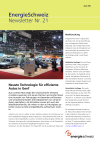 EnergieSchweiz Newsletter Nr. 21
