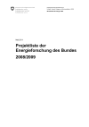 Projektliste der Energieforschung des Bundes 2008/2009
