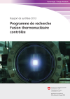 Programme de recherche Fusion thermonucléaire contrôlée - Rapport de synthèse 2013