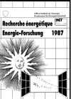 Energie-Forschung 1987 / Recherche énergétique 1987