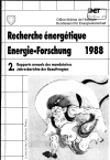 Energie-Forschung 1988 / Recherche énergétique 1988
