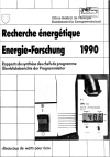 Energie-Forschung 1990 / Recherche énergétique 1990