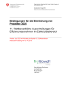 Bedingungen für die Einreichung von Projekten 2020