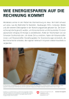 Wie Energiesparen auf die Rechnung kommt