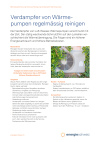 Verdampfer von Wärmepumpen regelmässig reinigen