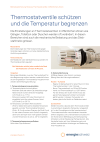 Thermostatventile schützen und die Temperatur begrenzen