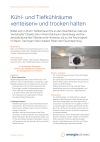 Kühl- und Tiefkühlräume «enteisen» und trocken halten