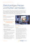 Gleichzeitiges Heizen und Kühlen vermeiden