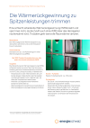 Die Wärmerückgewinnung zu Spitzenleistungen trimmen